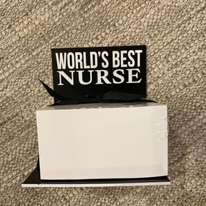 (NWT) World’s Best Nurse sticky note set